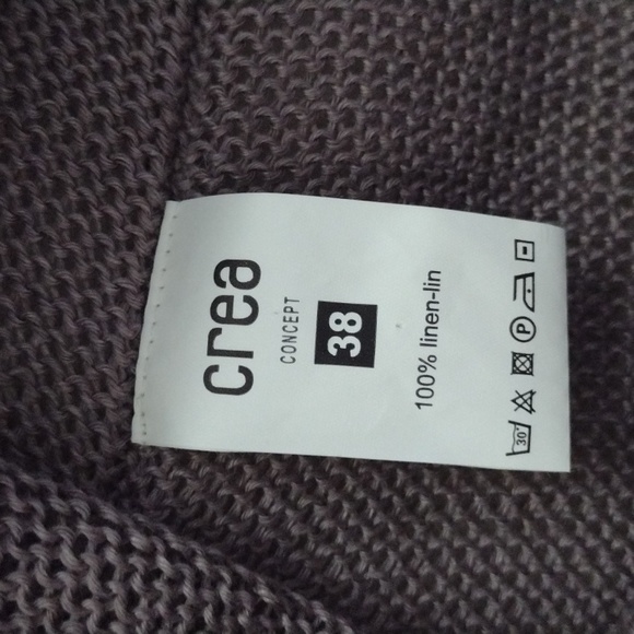 Crea Concept Mauve 100% Linen Tank Top - Picture 4 of 5